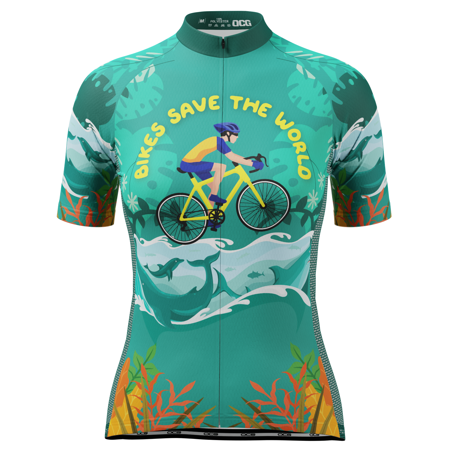 Women's Bikes Save The World Short Sleeve Cycling Jersey