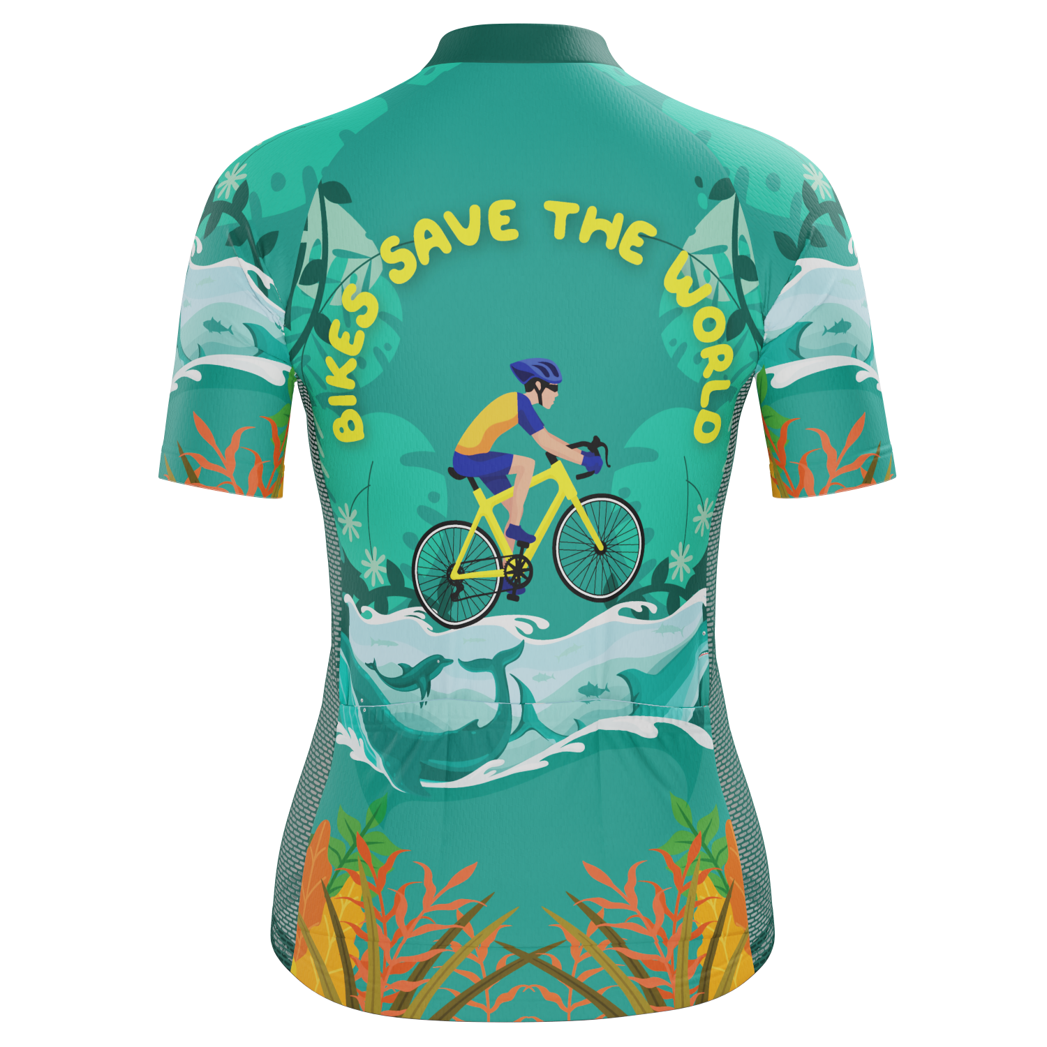 Women's Bikes Save The World Short Sleeve Cycling Jersey