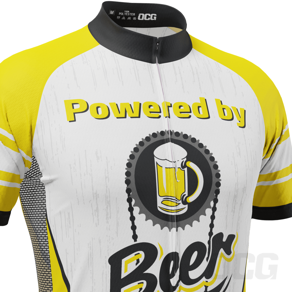 Men's Powered By Beer Short Sleeve Cycling Jersey Online Cycling Gear