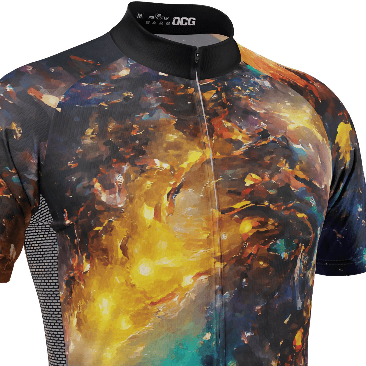 Novelty Men's Nebula Short Sleeve Cycling Jersey | Quick-Dry, 3 Pockets ...