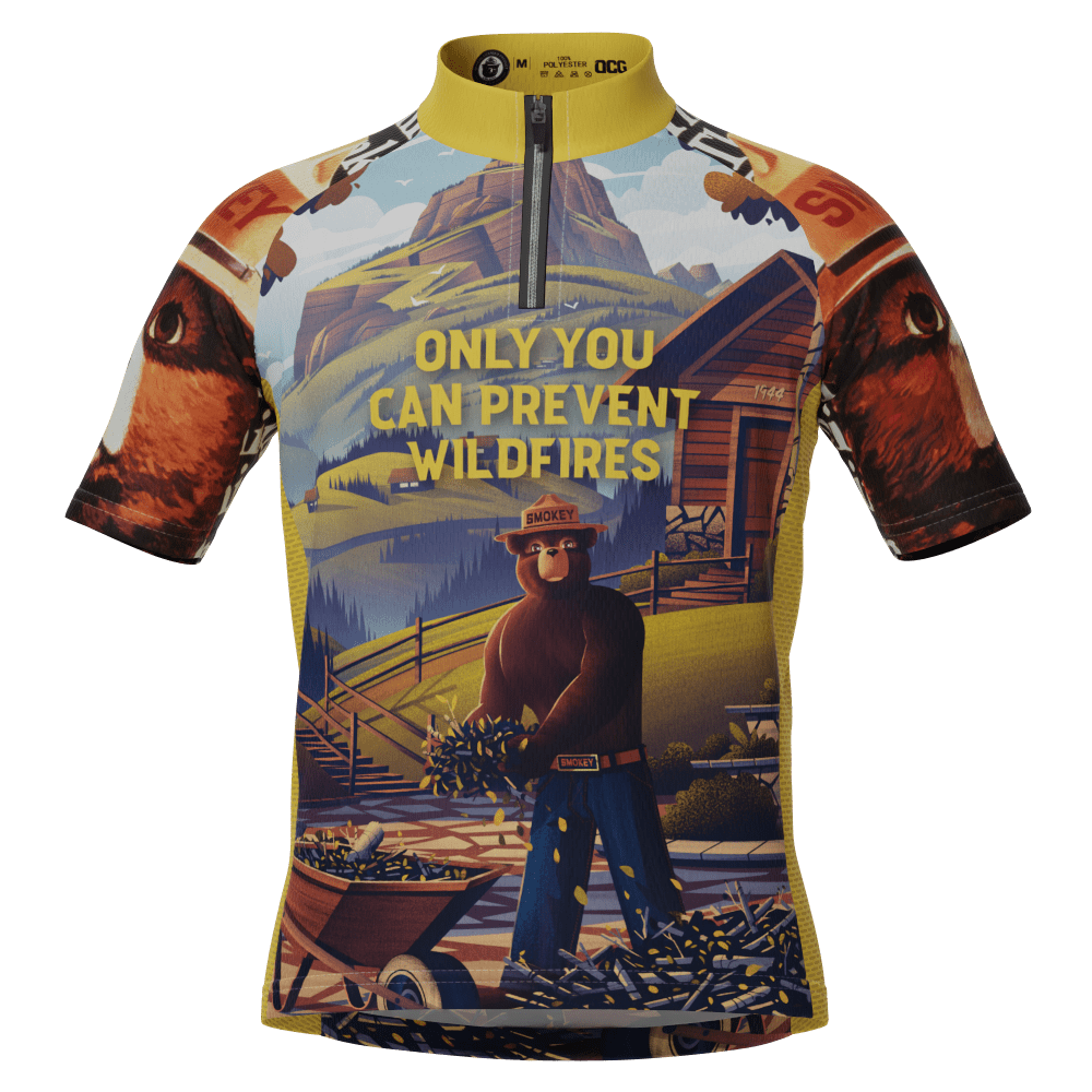 Smokey the deals bear cycling jersey