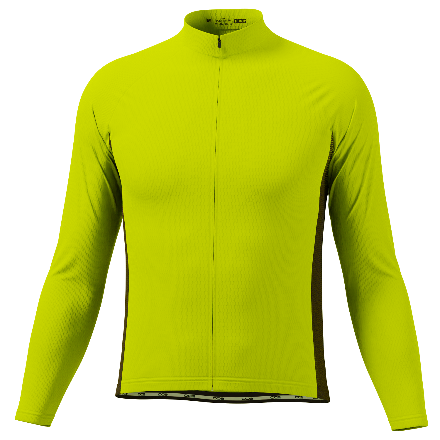 Men s OCG High Viz Neon Long Sleeve Cycling Jersey