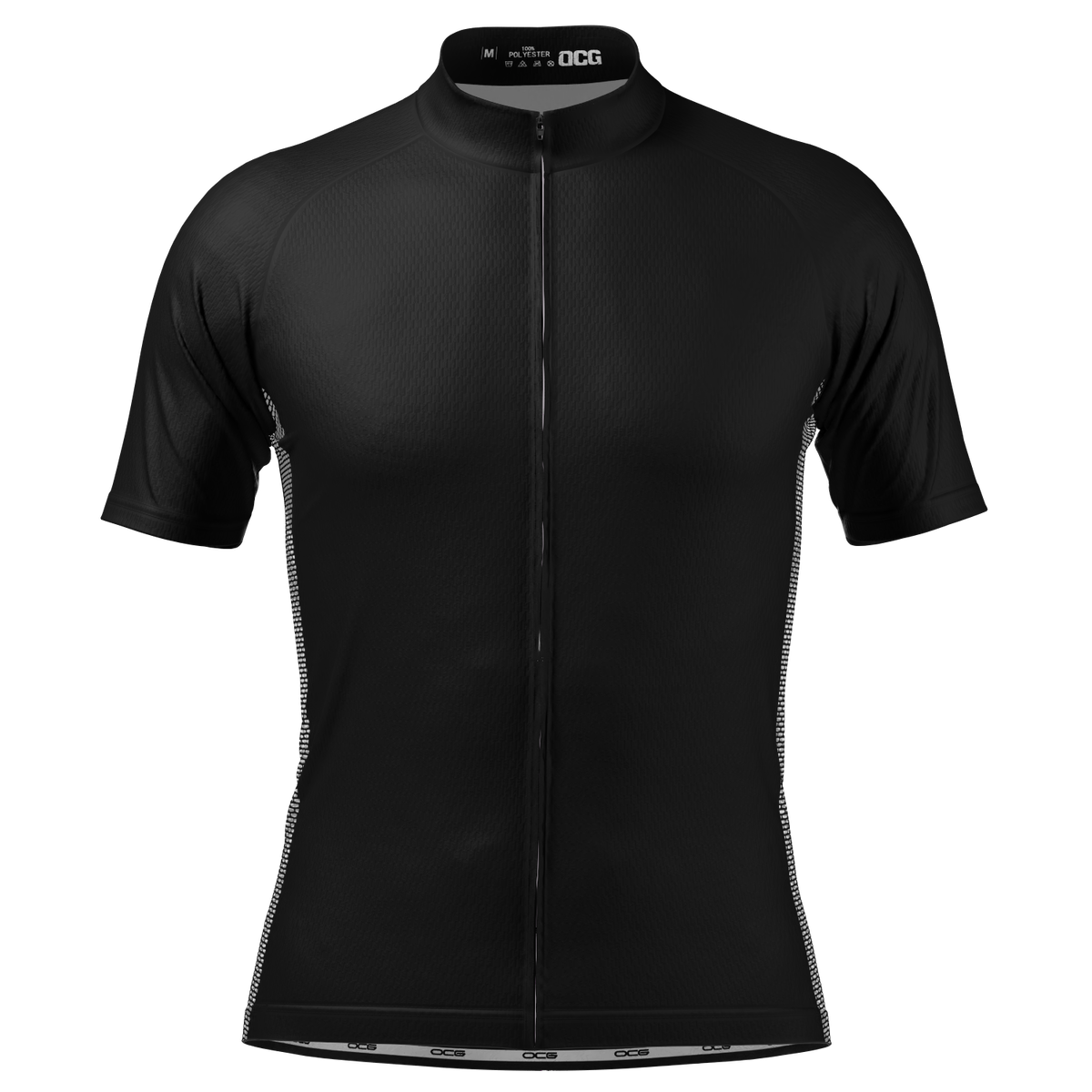 Plain black best sale cycling jersey