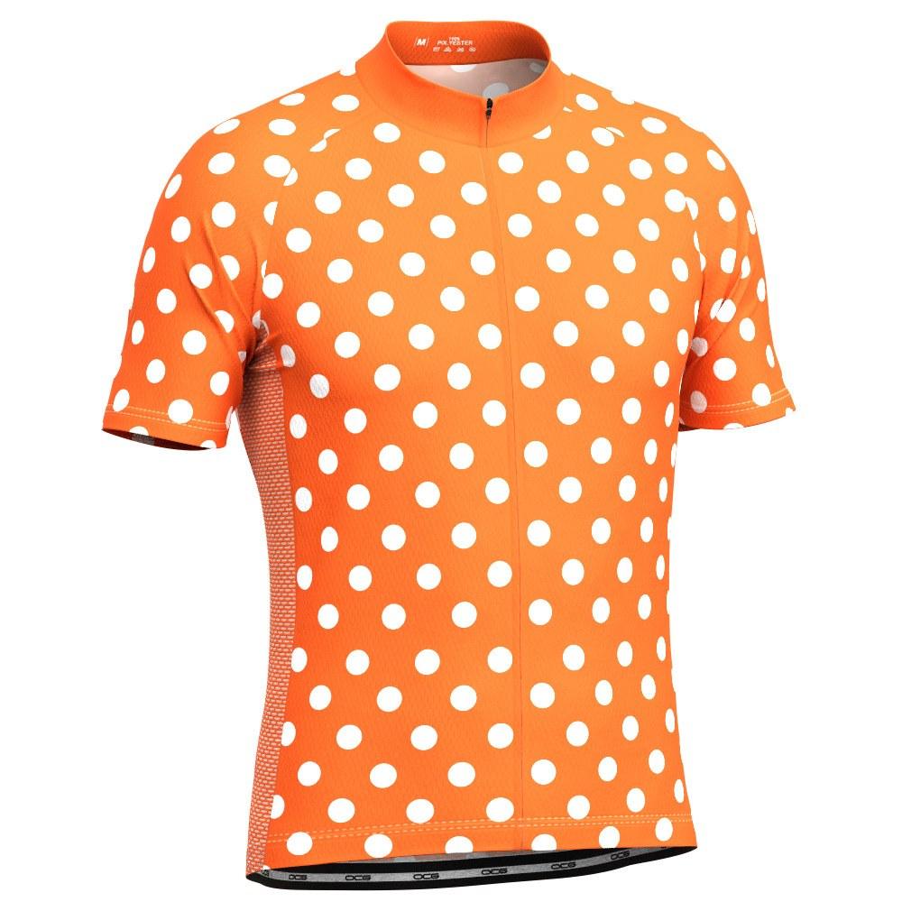 Men's High Visibility Polka Dot Cycling Jersey Online Cycling Gear