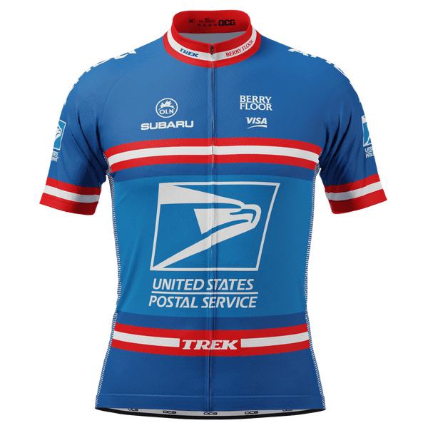 Men's Retro US Postal Short Sleeve Cycling Jersey