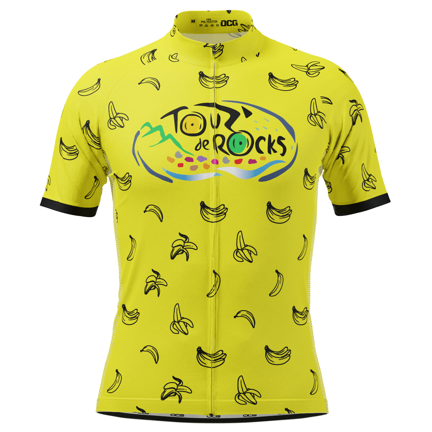Men's Custom Tour de Rocks Short Sleeve Cycling Jersey