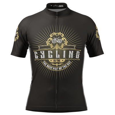 Men's Cycling Is The Best Part Of The Day Short Sleeve Cycling Jersey