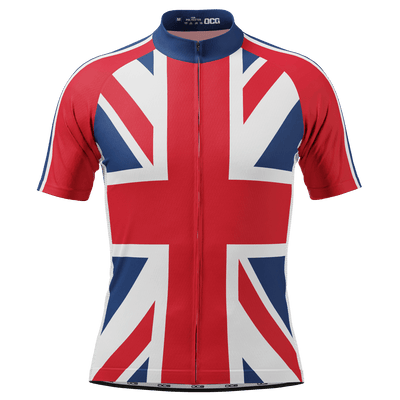 Men's Union Jack UK Short Sleeve Cycling Jersey