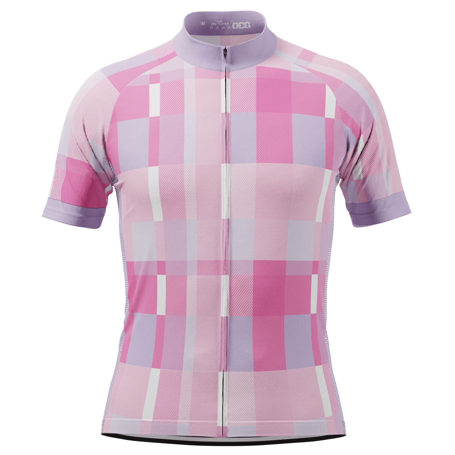 Men's Classic Tartan Short Sleeve Cycling Jersey