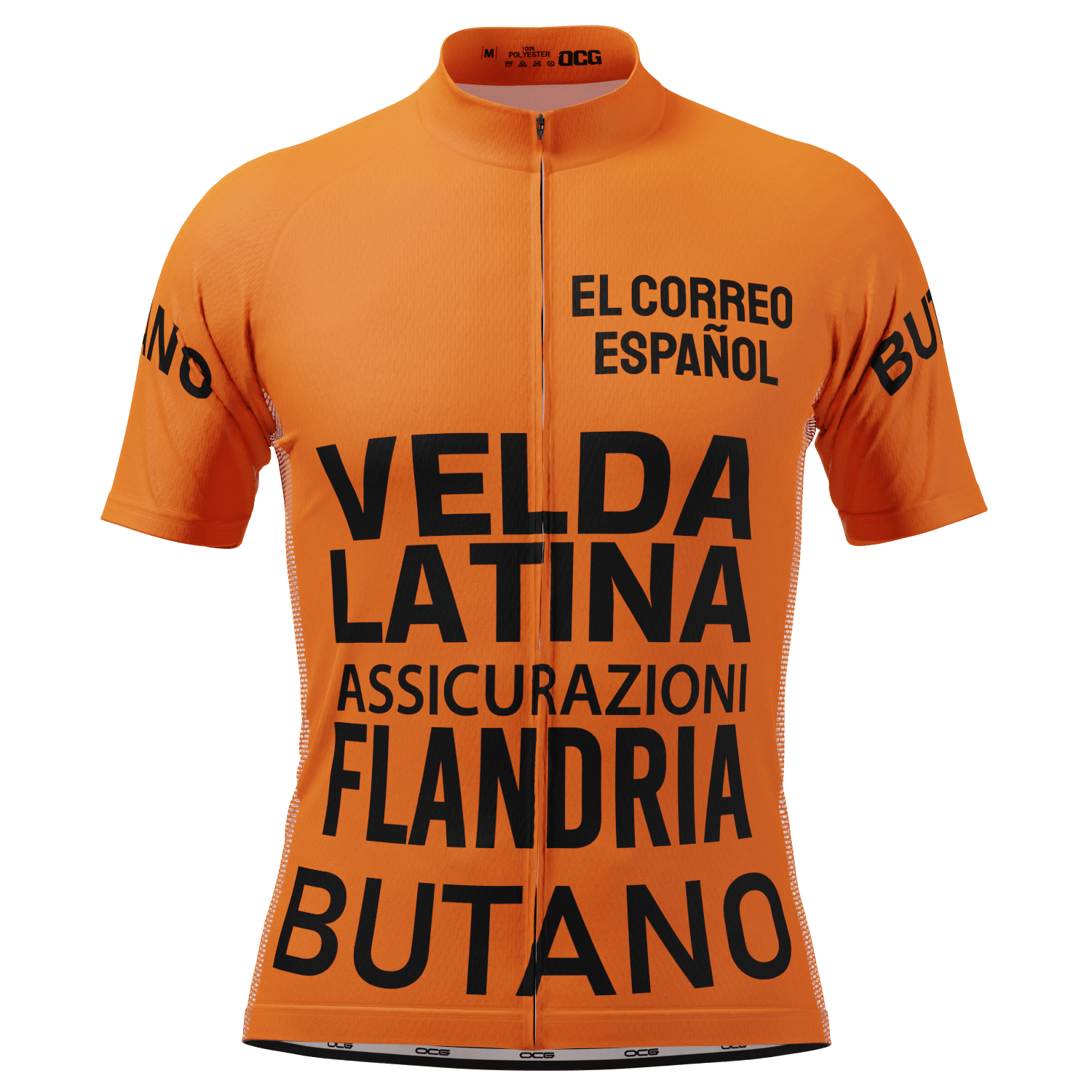 Men's Retro 1977 Flandria Maertens Vuelta a España Short Sleeve Cycling Jersey