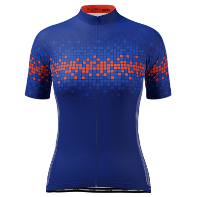 Women's Pixels Short Sleeve Cycling Jersey
