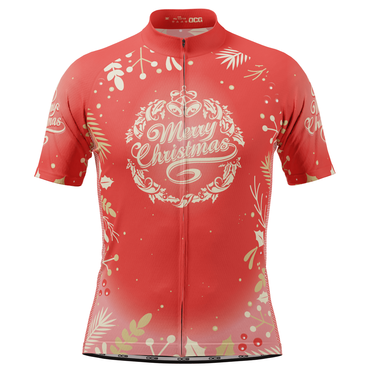 Men's Feliz Navidad Short Sleeve Cycling Jersey