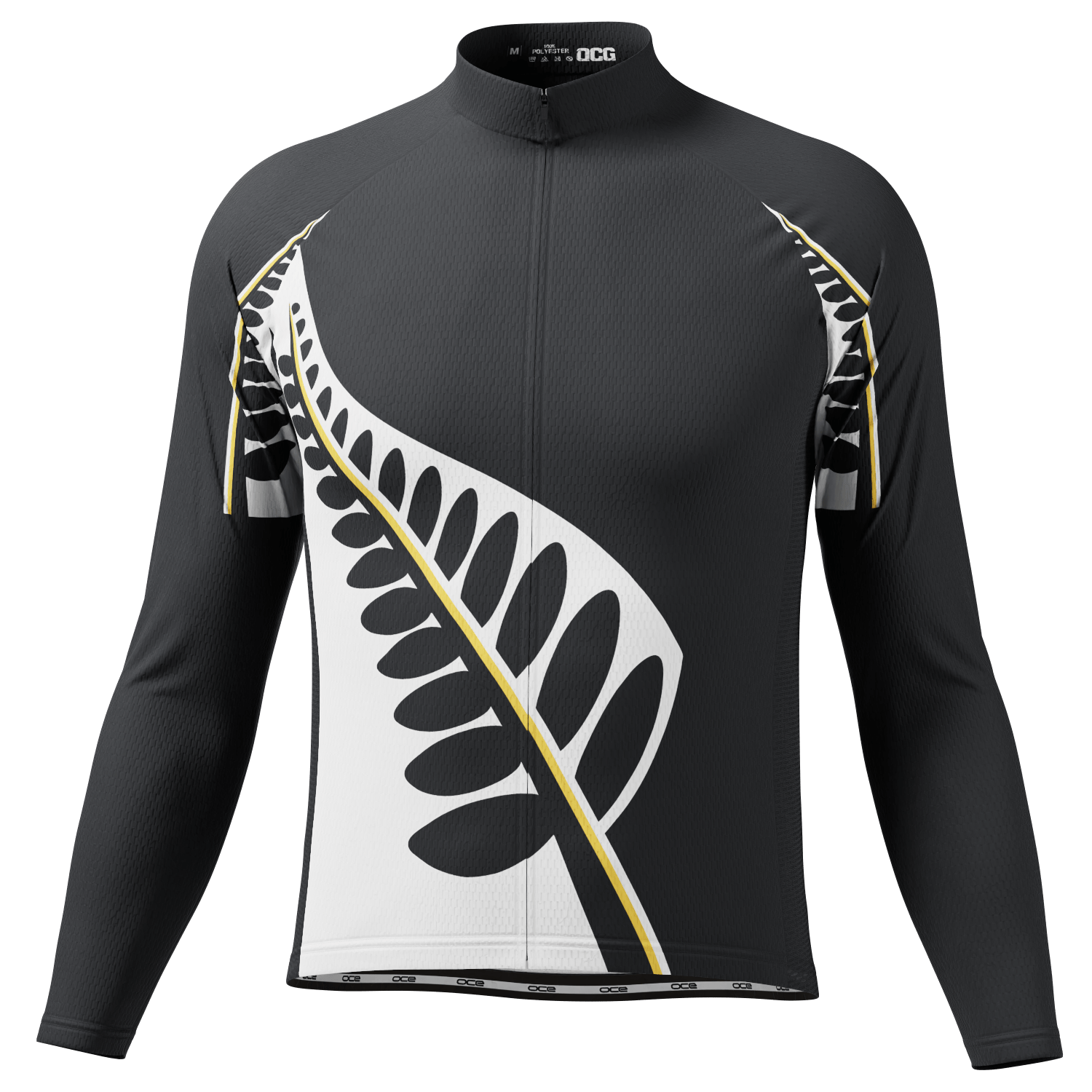 Men's New Zealand Silver Fern Long Sleeve Cycling Jersey