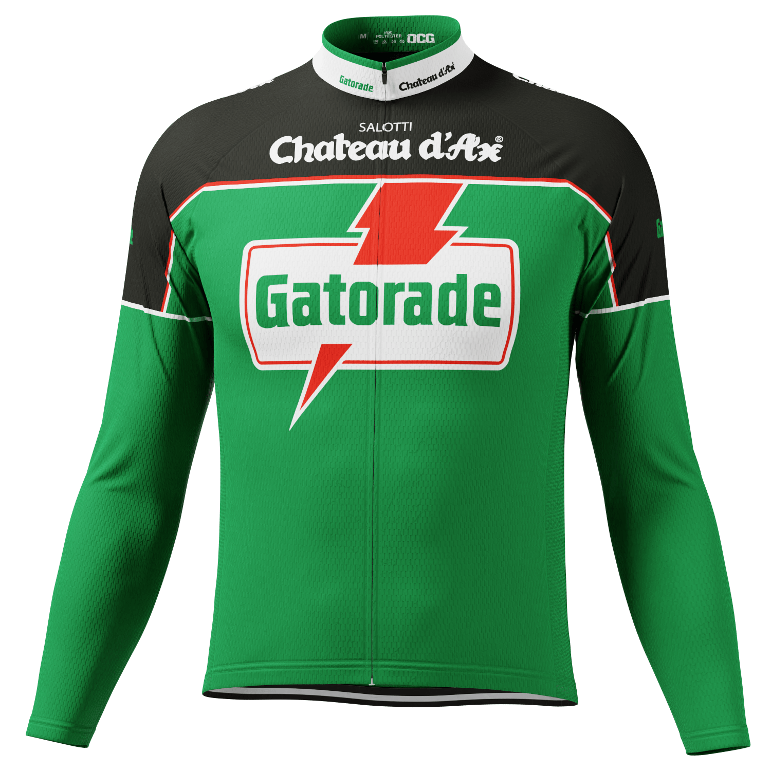 Men s Bolt Team Retro Long Sleeve Cycling Jersey