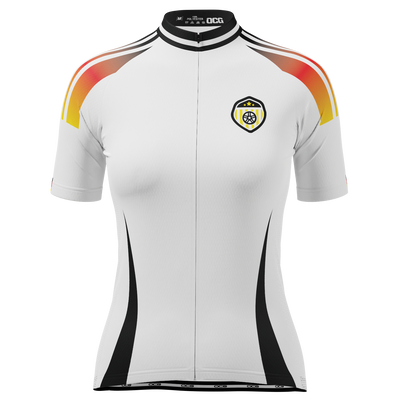 Women's Germany Soccer Short Sleeve Cycling Jersey
