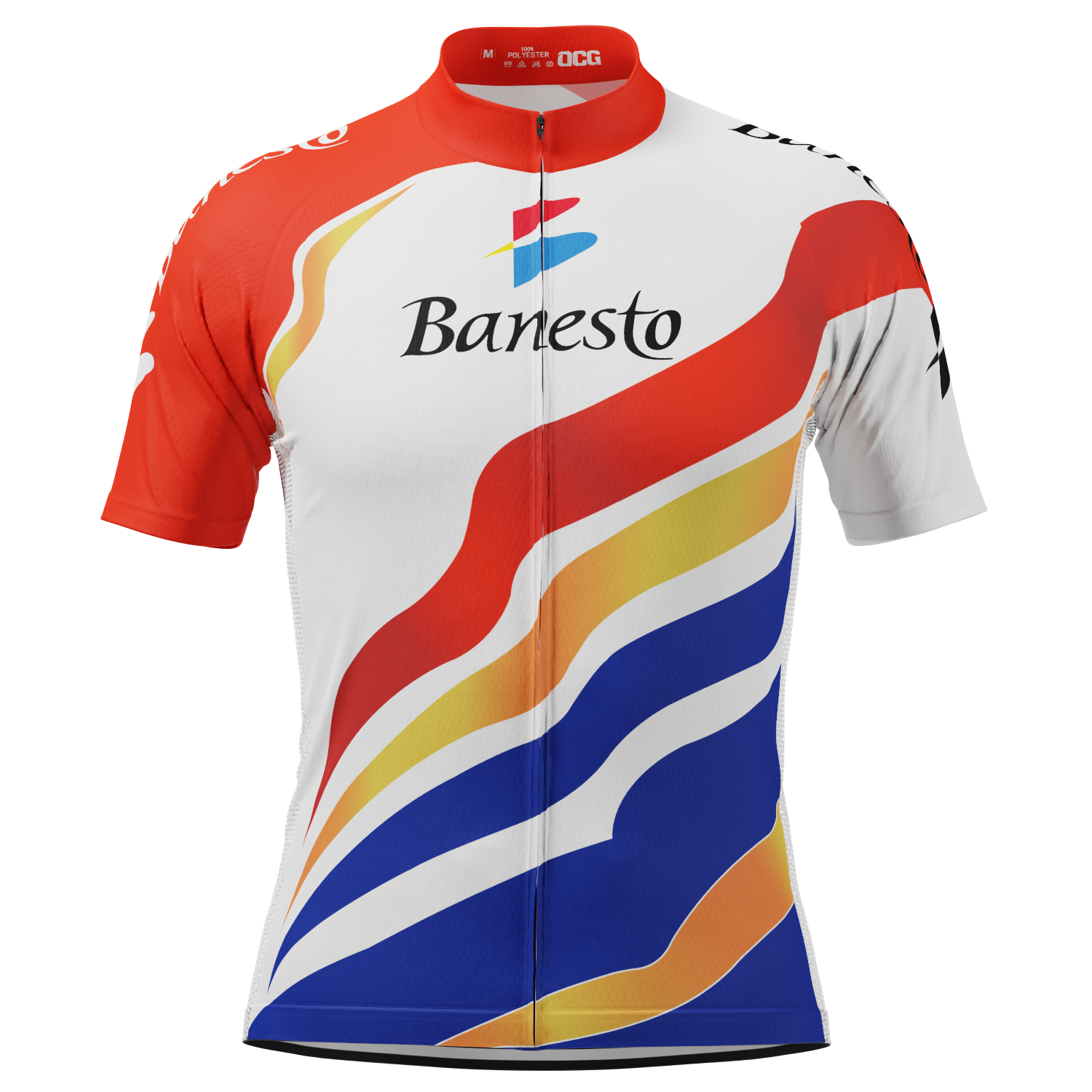 Men's Banesto Retro 1990 Short Sleeve Cycling Jersey