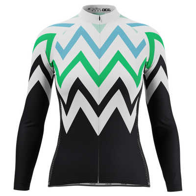 Women's Zigzag Mountain Long Sleeve Cycling Jersey