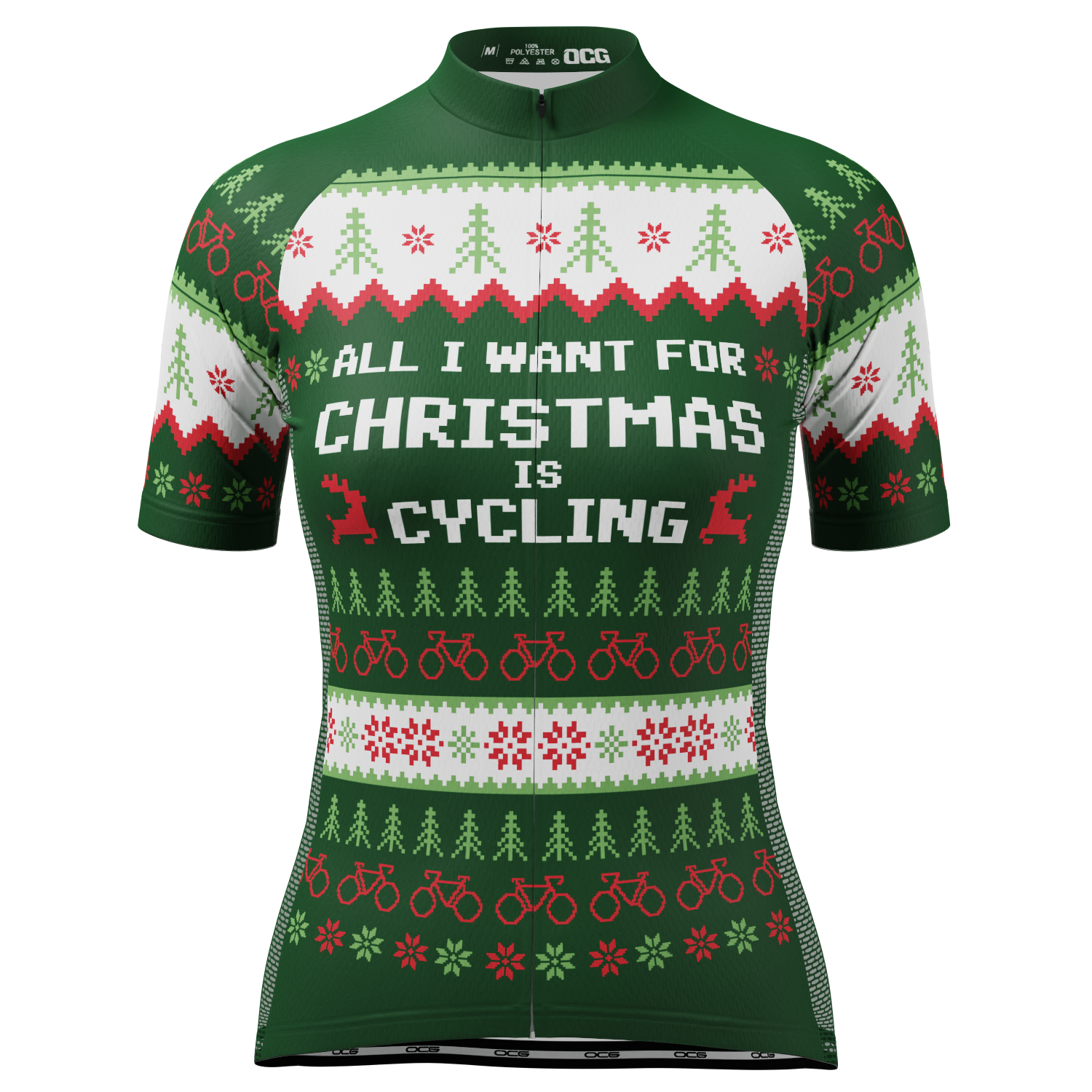 Women's All I Want For Christmas Short Sleeve Cycling Jersey