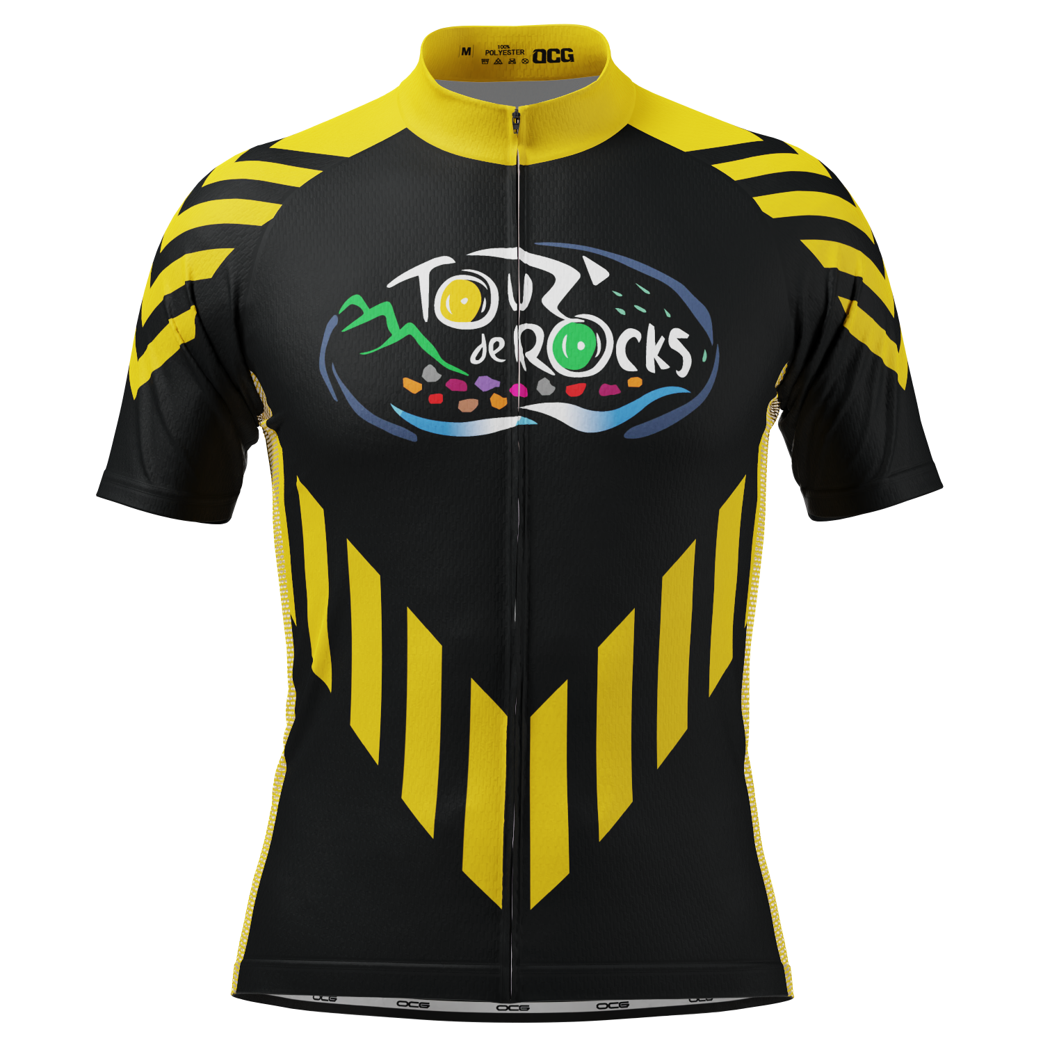 Men's Custom Tour de Rocks Short Sleeve Cycling Jersey