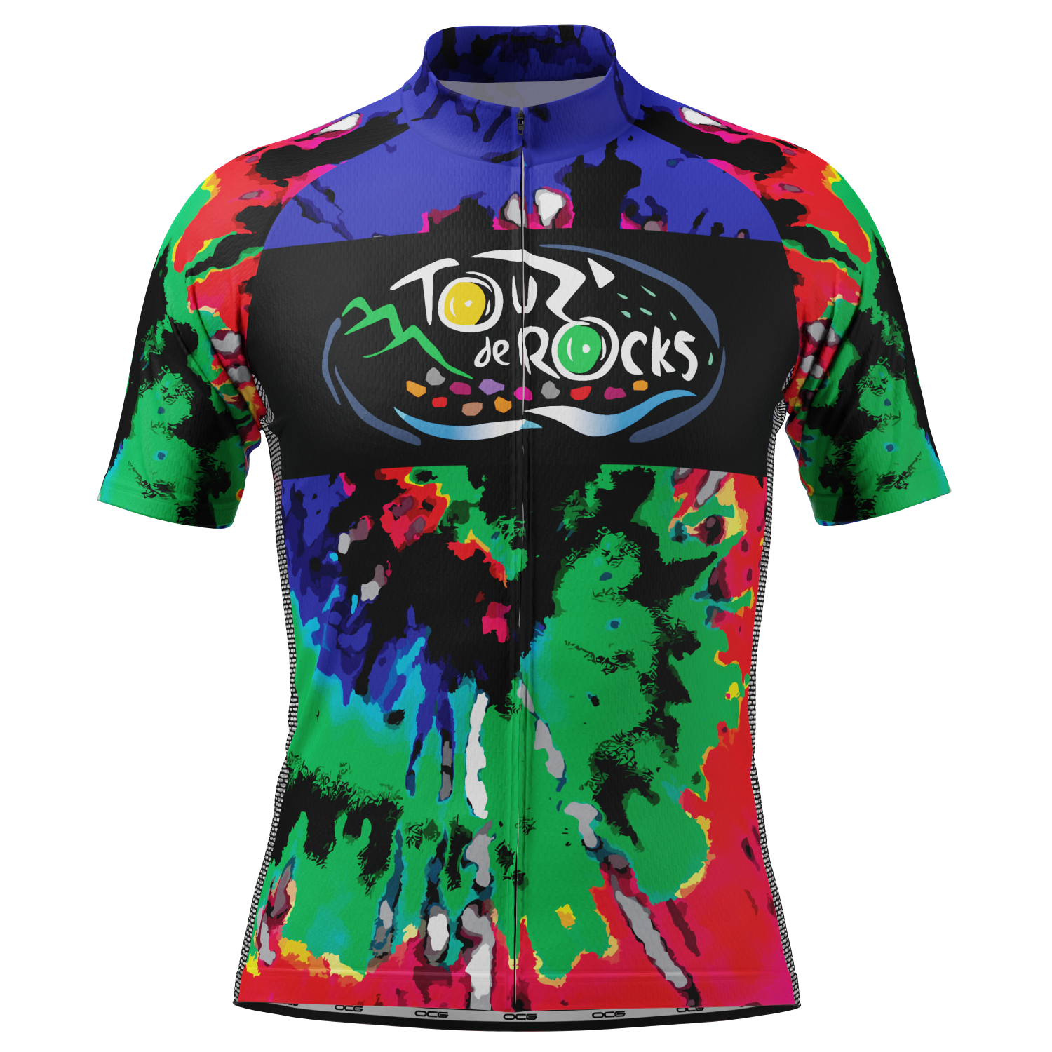 Men's Custom Tour de Rocks Short Sleeve Cycling Jersey