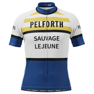 Men's French Pelforth‚ÄìSauvage‚ÄìLejeune Short Sleeve Cycling Jersey