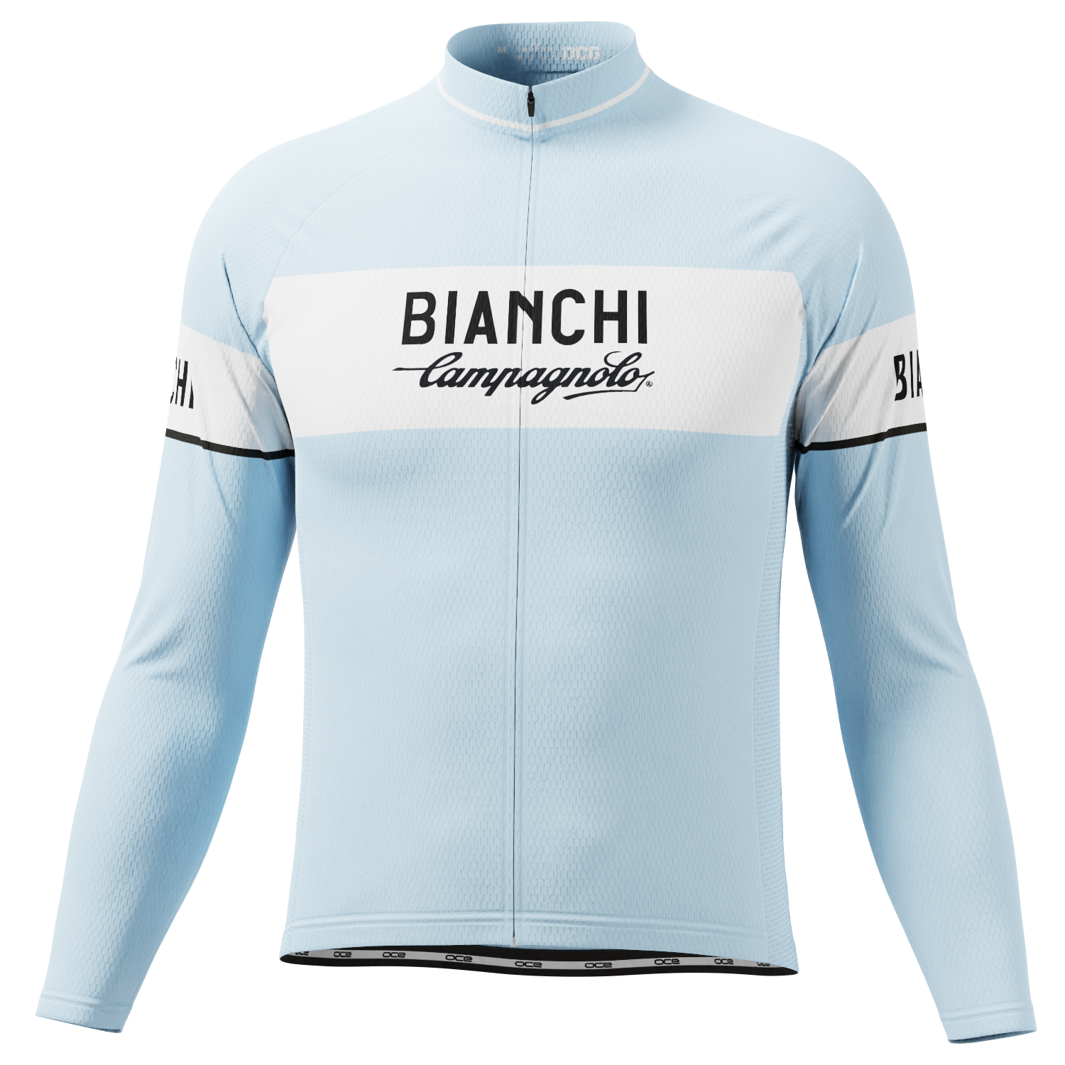 Men's Retro Bianchi Long Sleeve Cycling Jersey