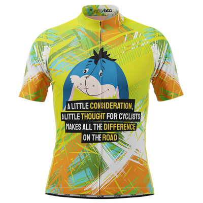 Men's Eeyore On The Road Short Sleeve Cycling Jersey