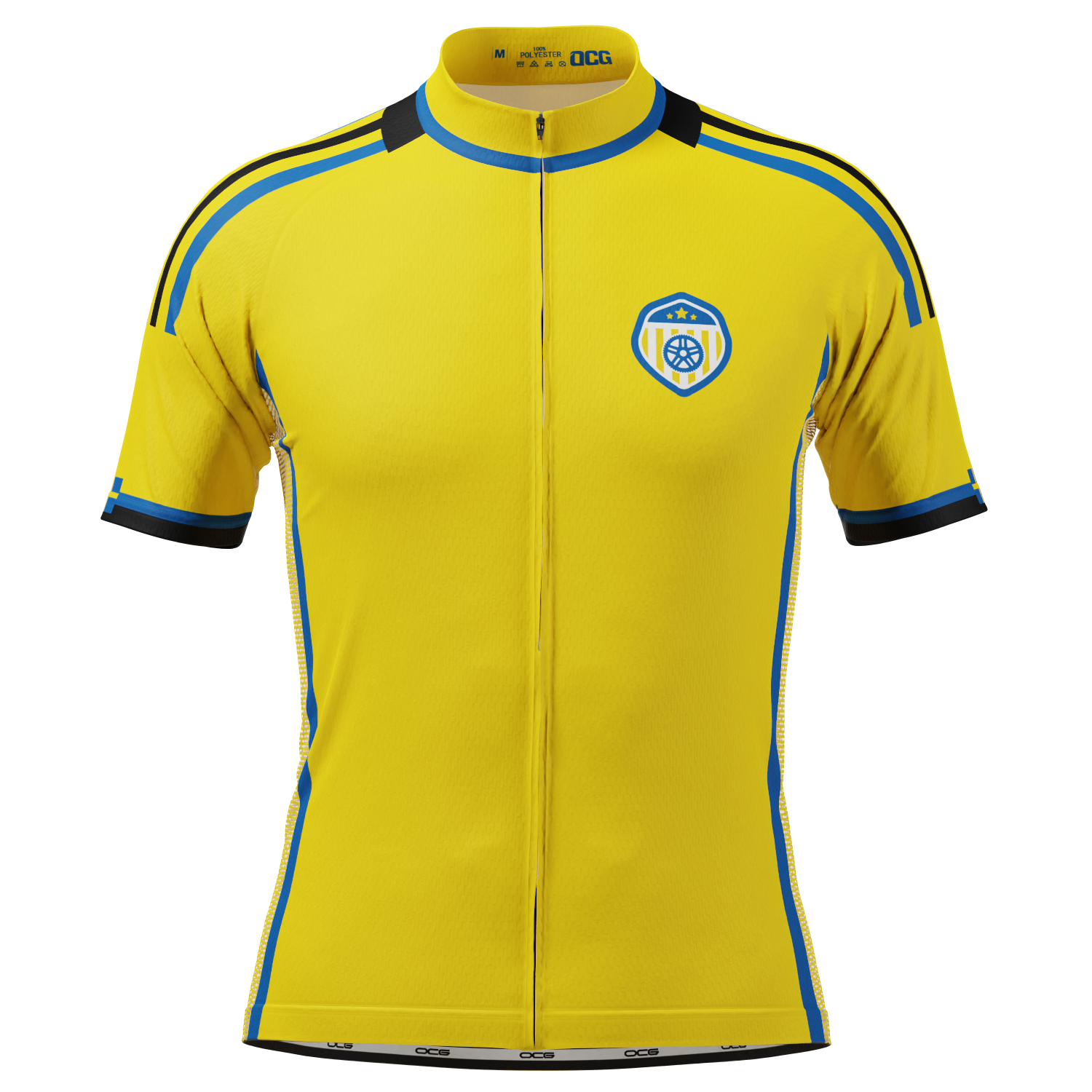 Men's Sweden Soccer Short Sleeve Cycling Jersey