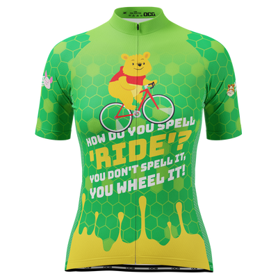 Women's Winnie The Cyclist Short Sleeve Cycling Jersey