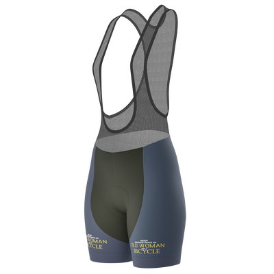 Women's Never Underestimate an Old Woman Gel Padded Cycling Bib