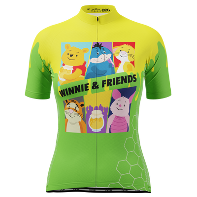 Women's Winnie & Friends Short Sleeve Cycling Jersey