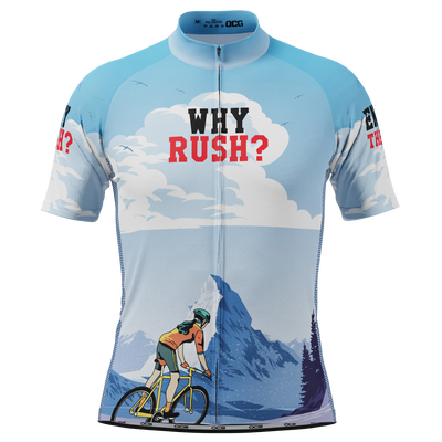 Men's Why Rush Short Sleeve Cycling Jersey