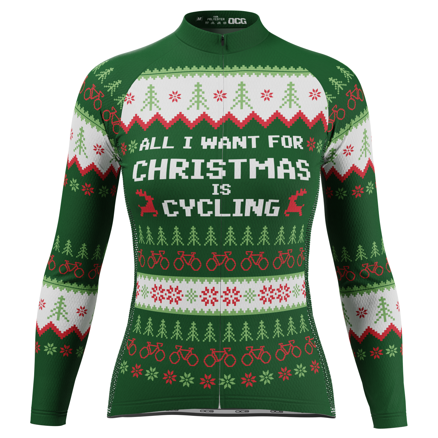 Women's All I Want For Christmas Long Sleeve Cycling Jersey