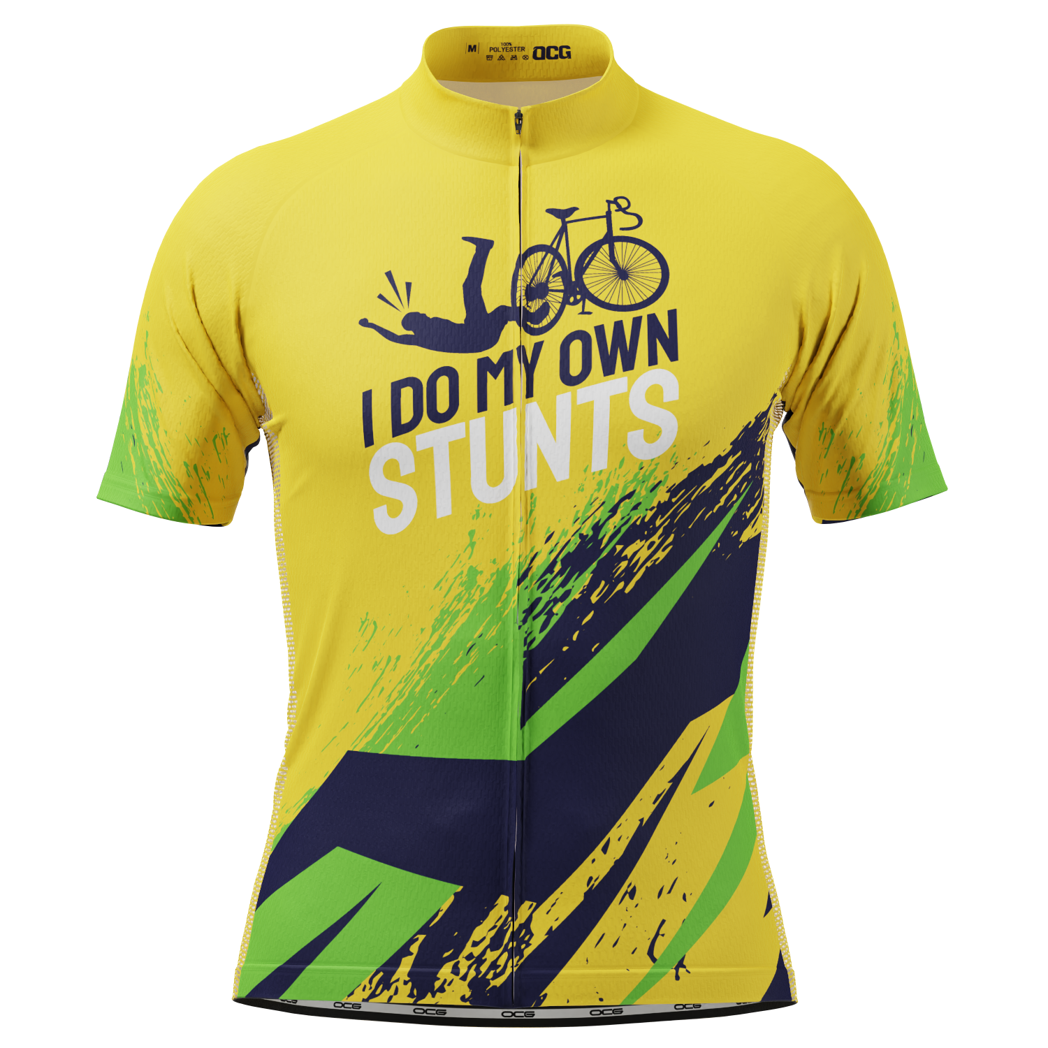 Men's I Do My Own Stunts Short Sleeve Cycling Jersey