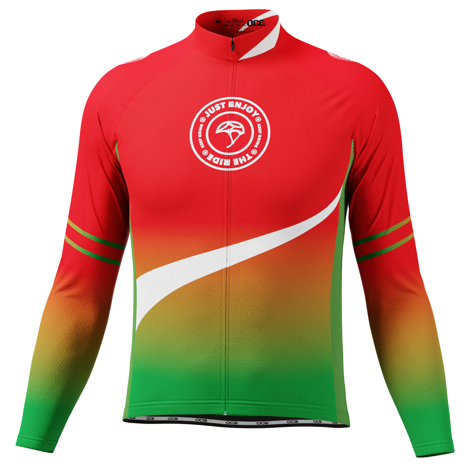 Men's Just Enjoy The Ride Long Sleeve Cycling Jersey