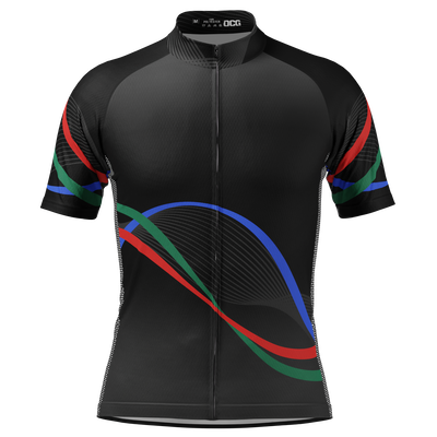 Men's Technical Black Short Sleeve Cycling Jersey