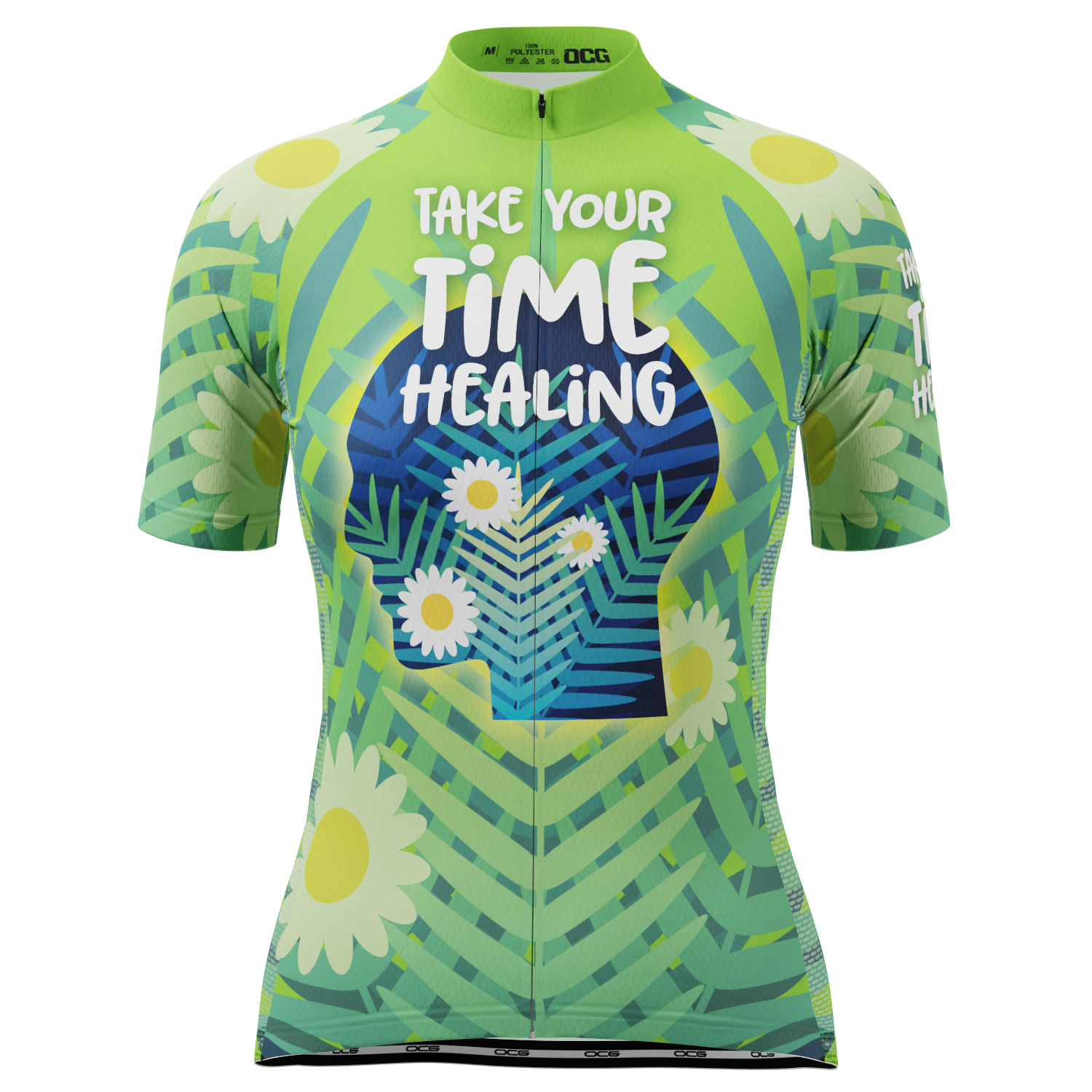 Women's Mental Health-Take Your Time Healing Short Sleeve Cycling Jersey