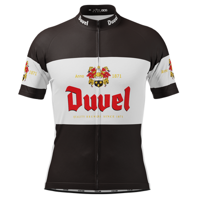 Men's Duvel Black Retro Short Sleeve Cycling Jersey