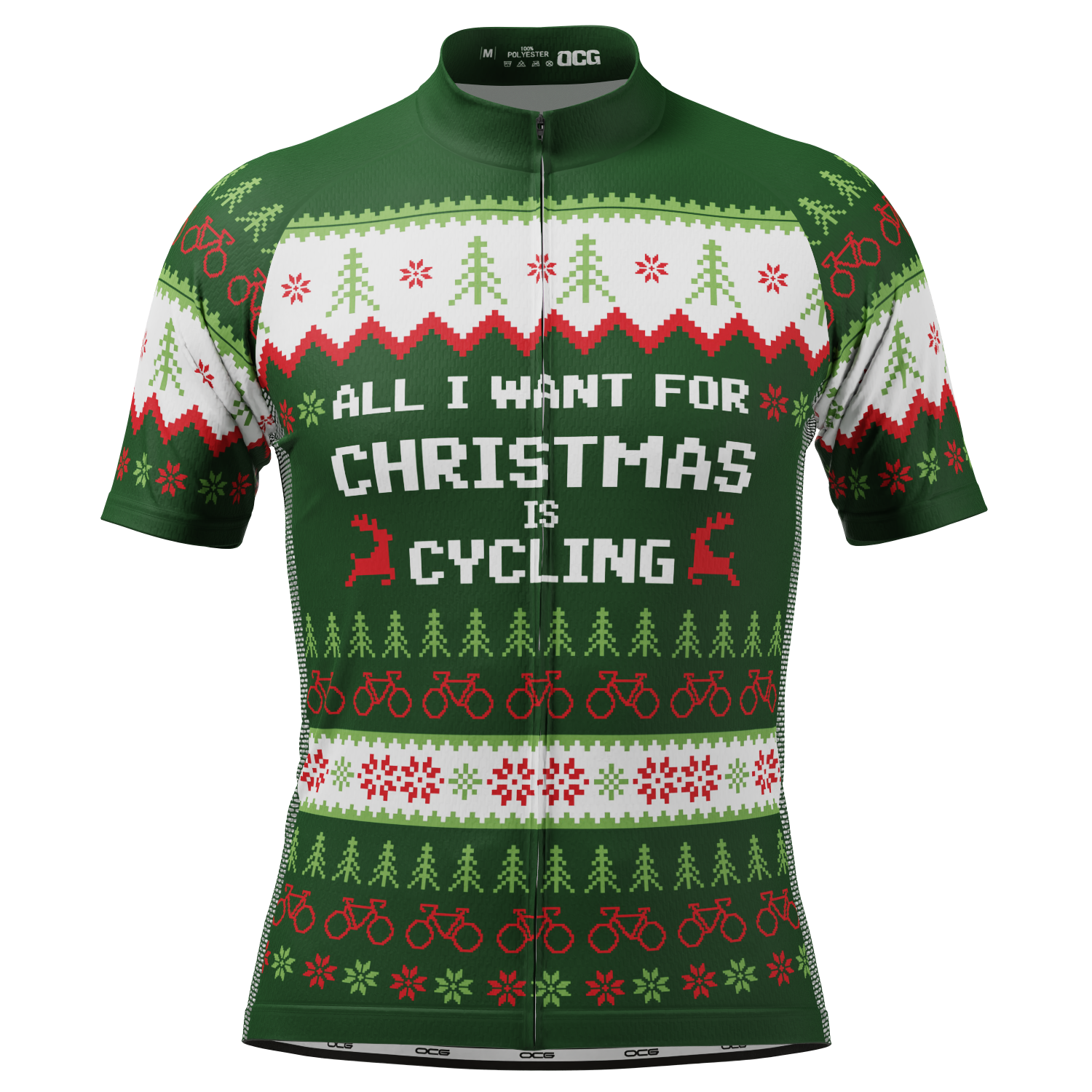 Men's All I Want For Christmas Short Sleeve Cycling Jersey