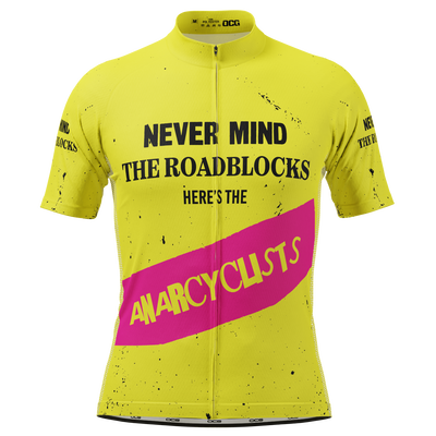 Men's Never Mind The Roadblocks Short Sleeve Cycling Jersey