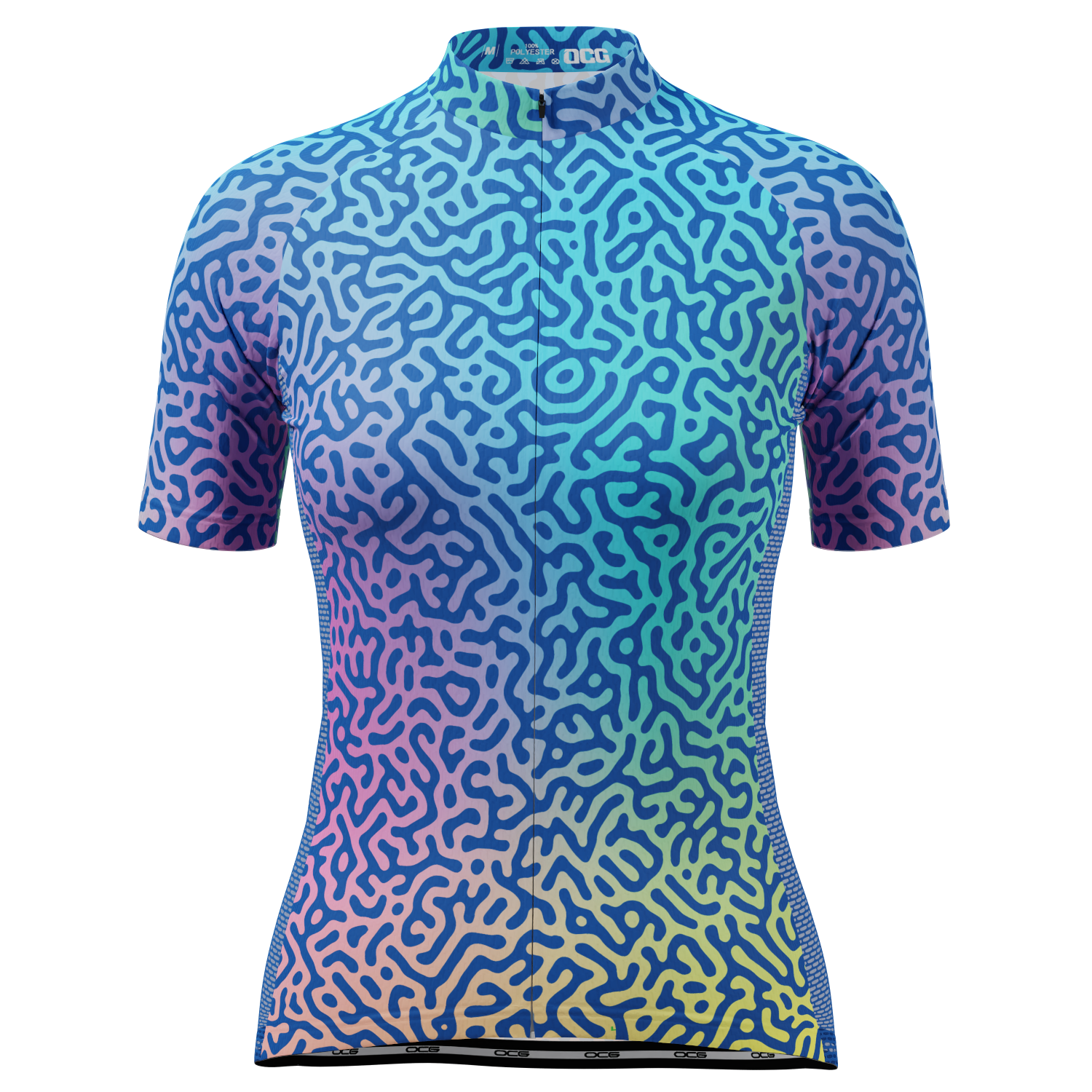 Women's Holographic Organic Lines Short Sleeve Cycling Jersey