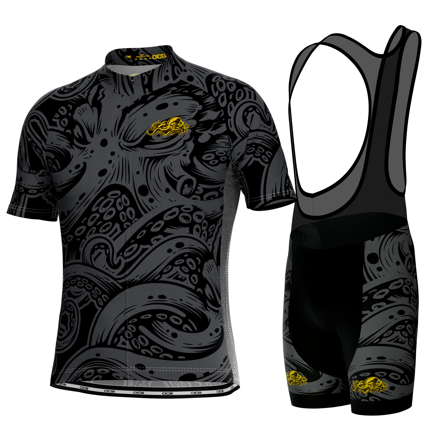 Men's The Black Octopus 2 Piece Cycling Kit