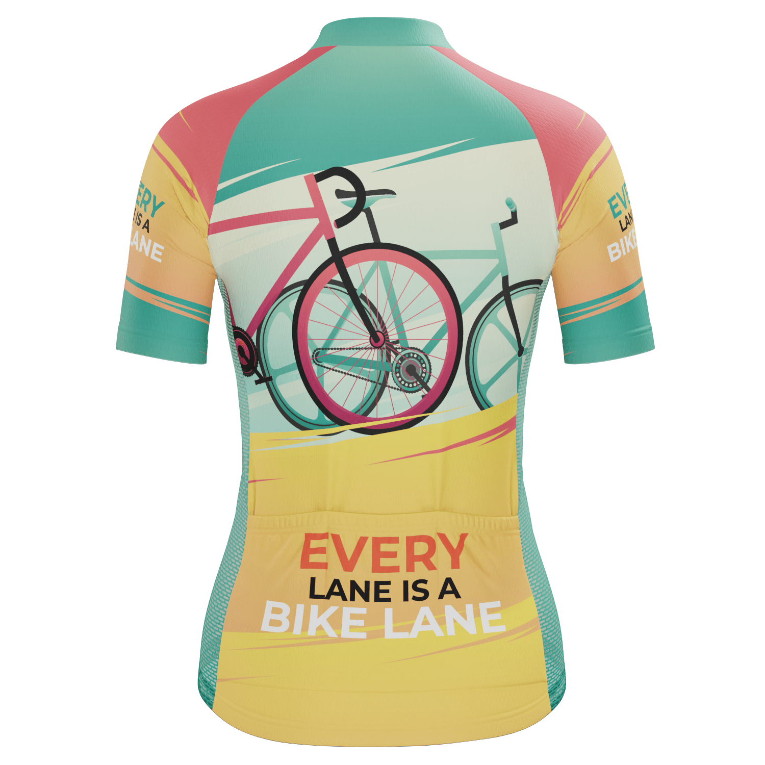 Women's Every Lane Is A Bike Lane Short Sleeve Cycling Jersey