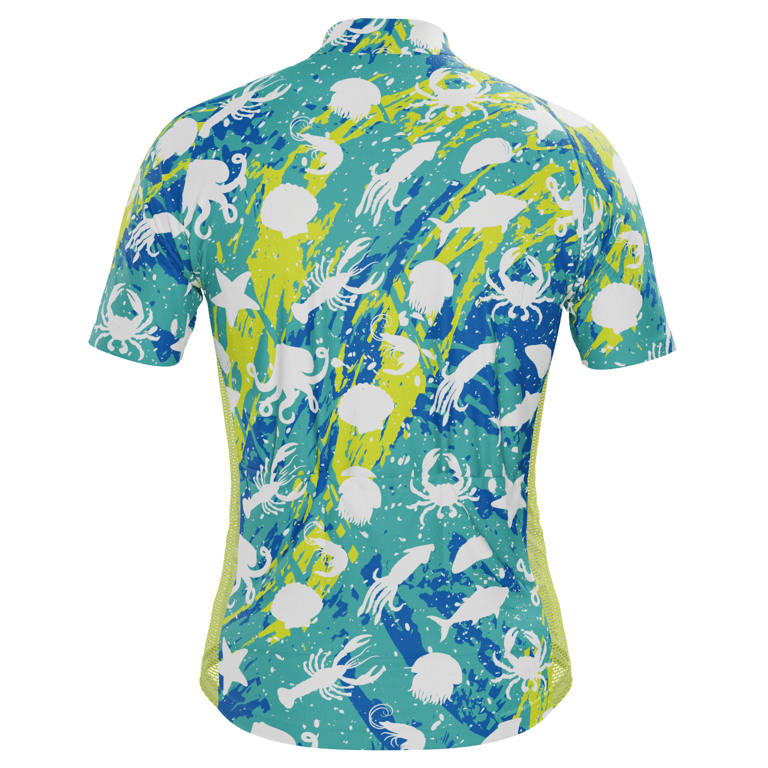 Men's Sea Life Short Sleeve Cycling Jersey