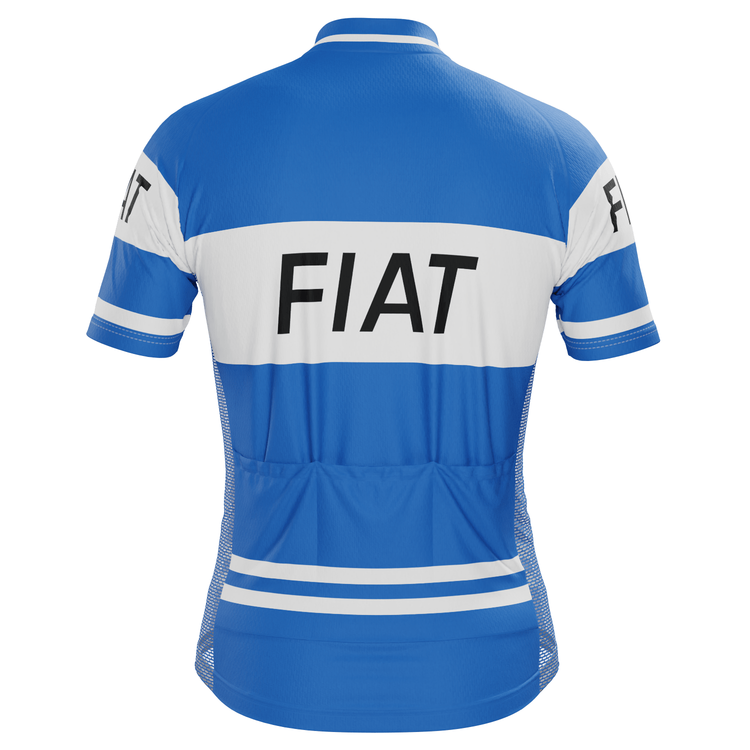 Men's Retro FIAT France Team Short Sleeve Cycling Jersey