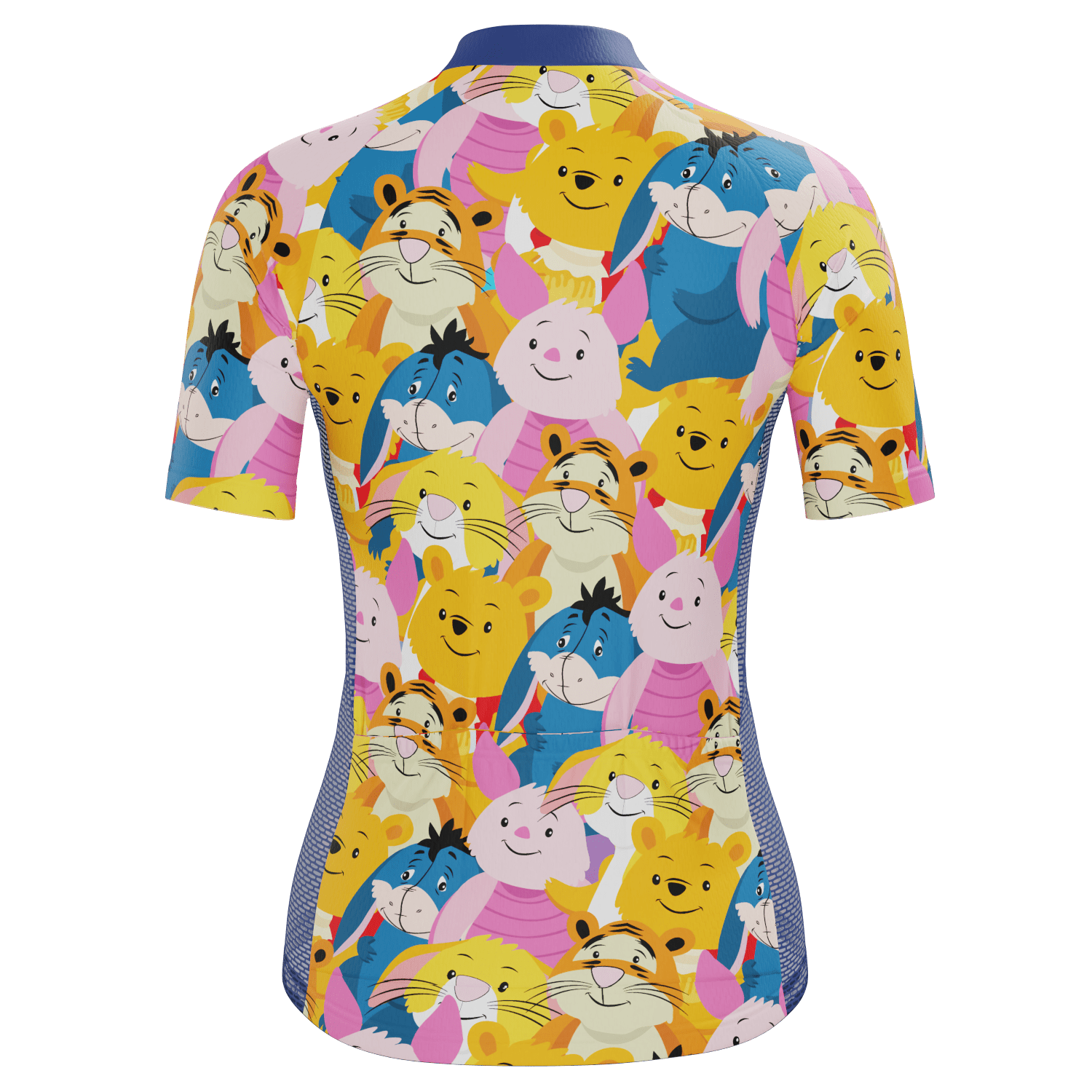 Women's Winnie The Pooh Characters Mashup Short Sleeve Cycling Jersey