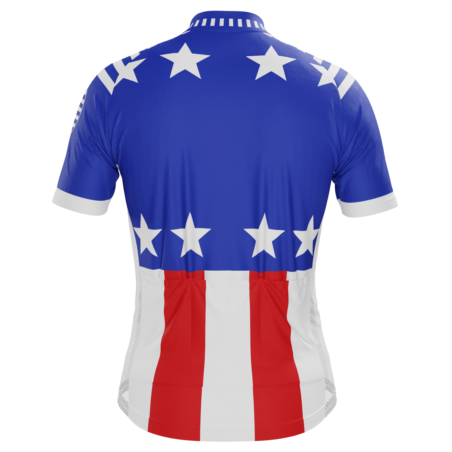 Men's Blue Americas Short Sleeve Cycling Jersey