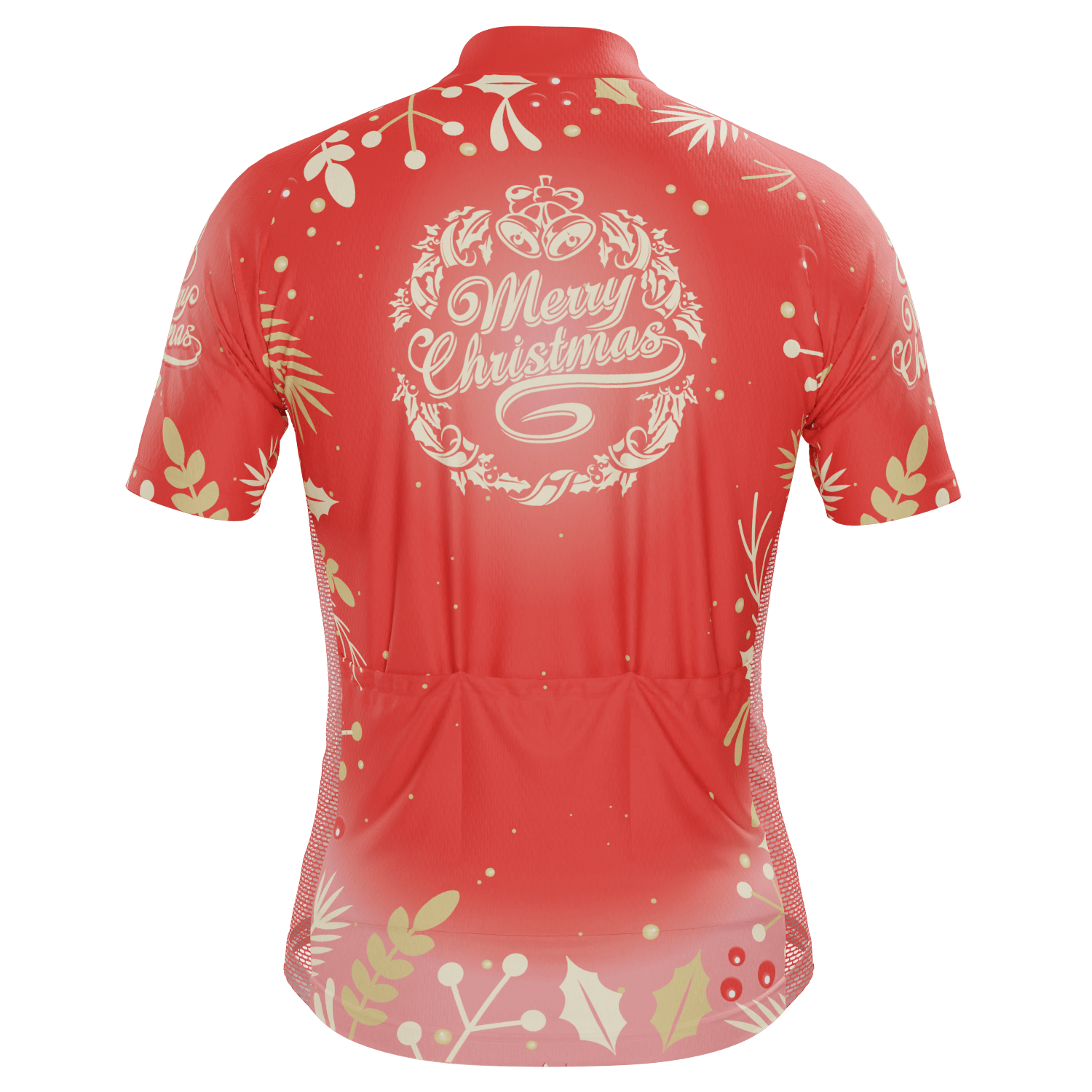 Men's Feliz Navidad Short Sleeve Cycling Jersey