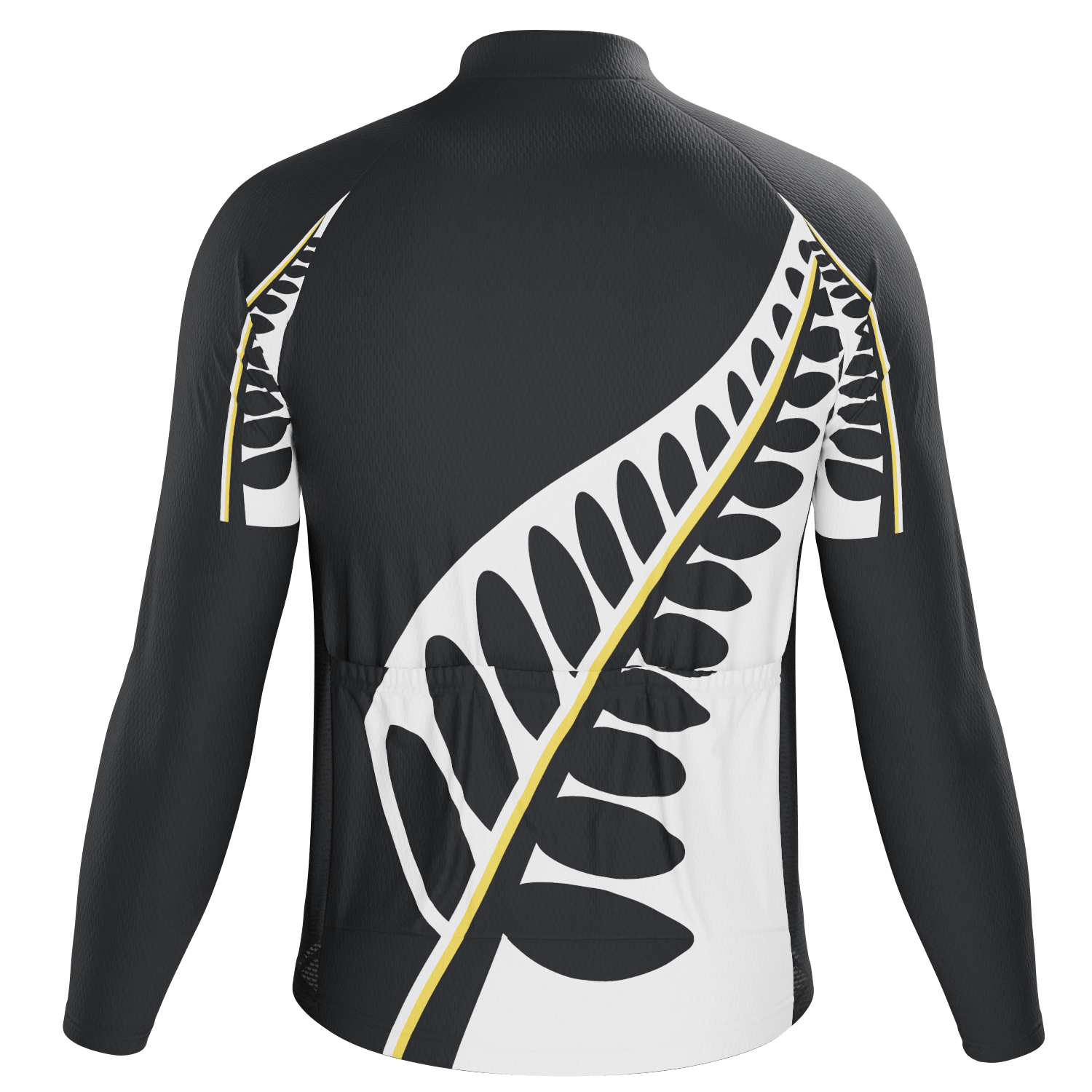 Men's New Zealand Silver Fern Long Sleeve Cycling Jersey