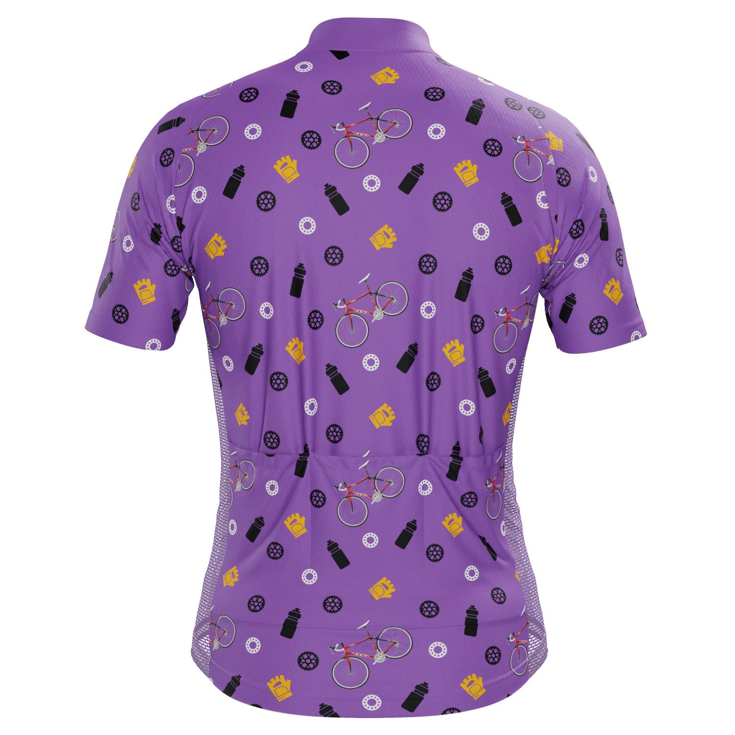 Men's Custom Bike & Gears Design Personalized Short Sleeve Cycling Jersey